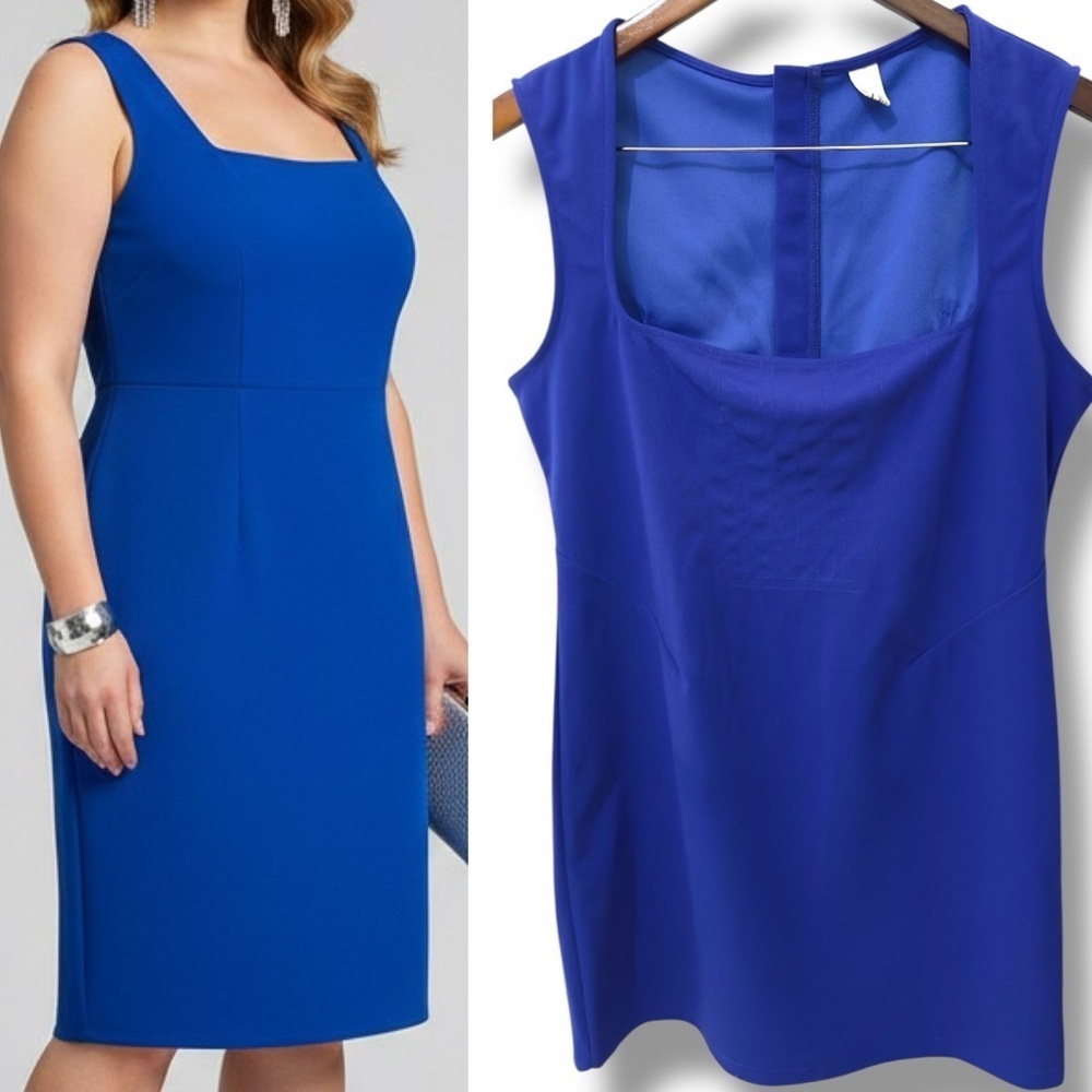 516 COMMENSE | NWOT Cobalt Blue Sleeveless Mini Dress (size XL)
